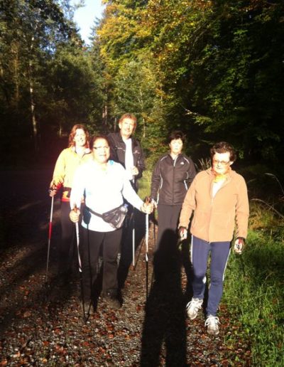 Nordic Walking Gruppe der DJK Mainaschaff