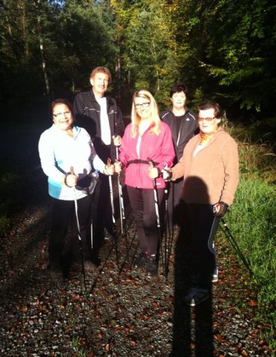 Nordic Walking Gruppe der DJK Mainaschaff